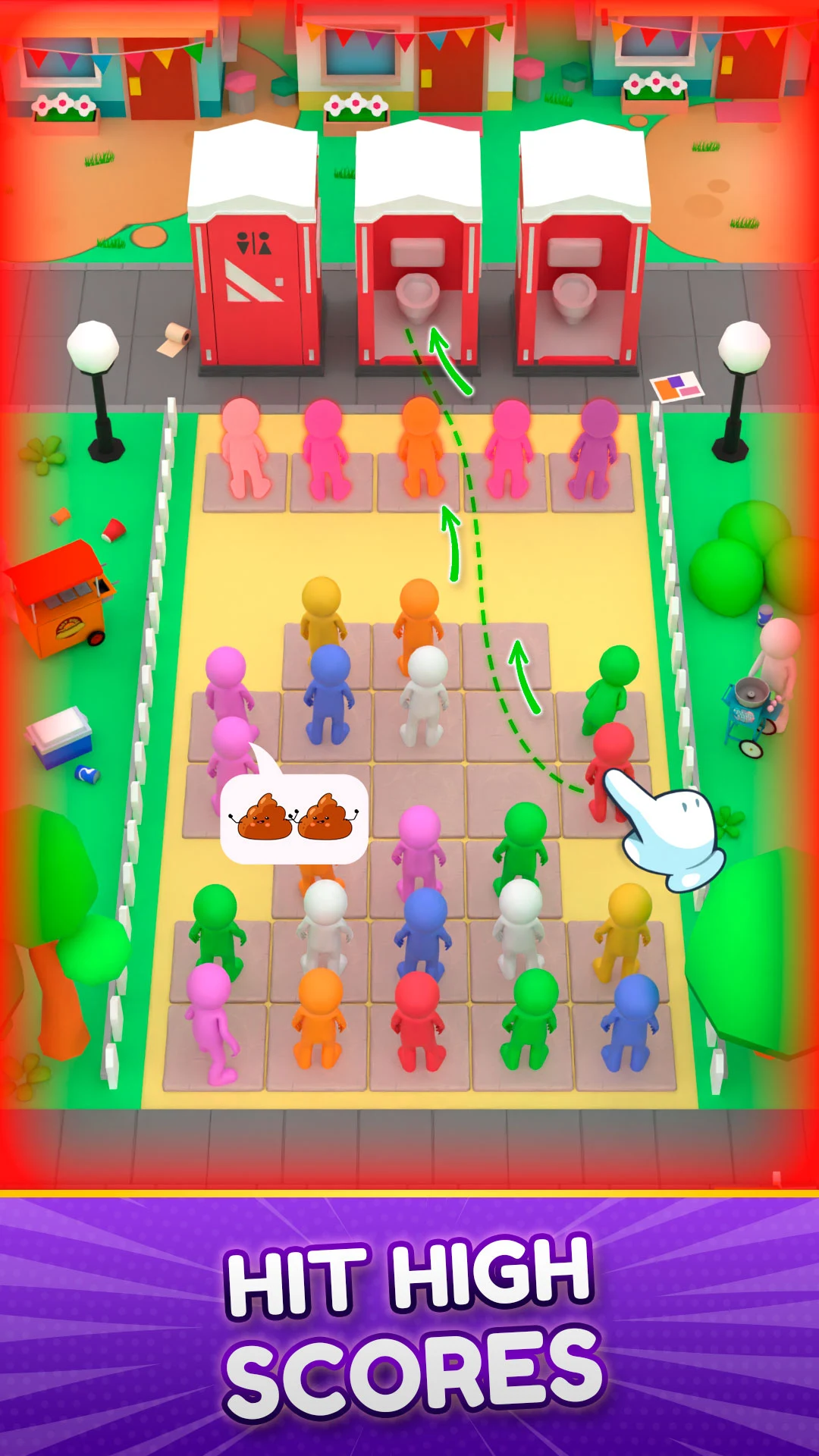 Toilet Jam: color sort puzzle screenshot