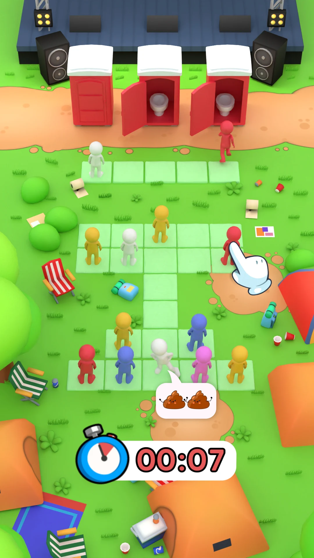 Toilet Jam: color sort puzzle screenshot